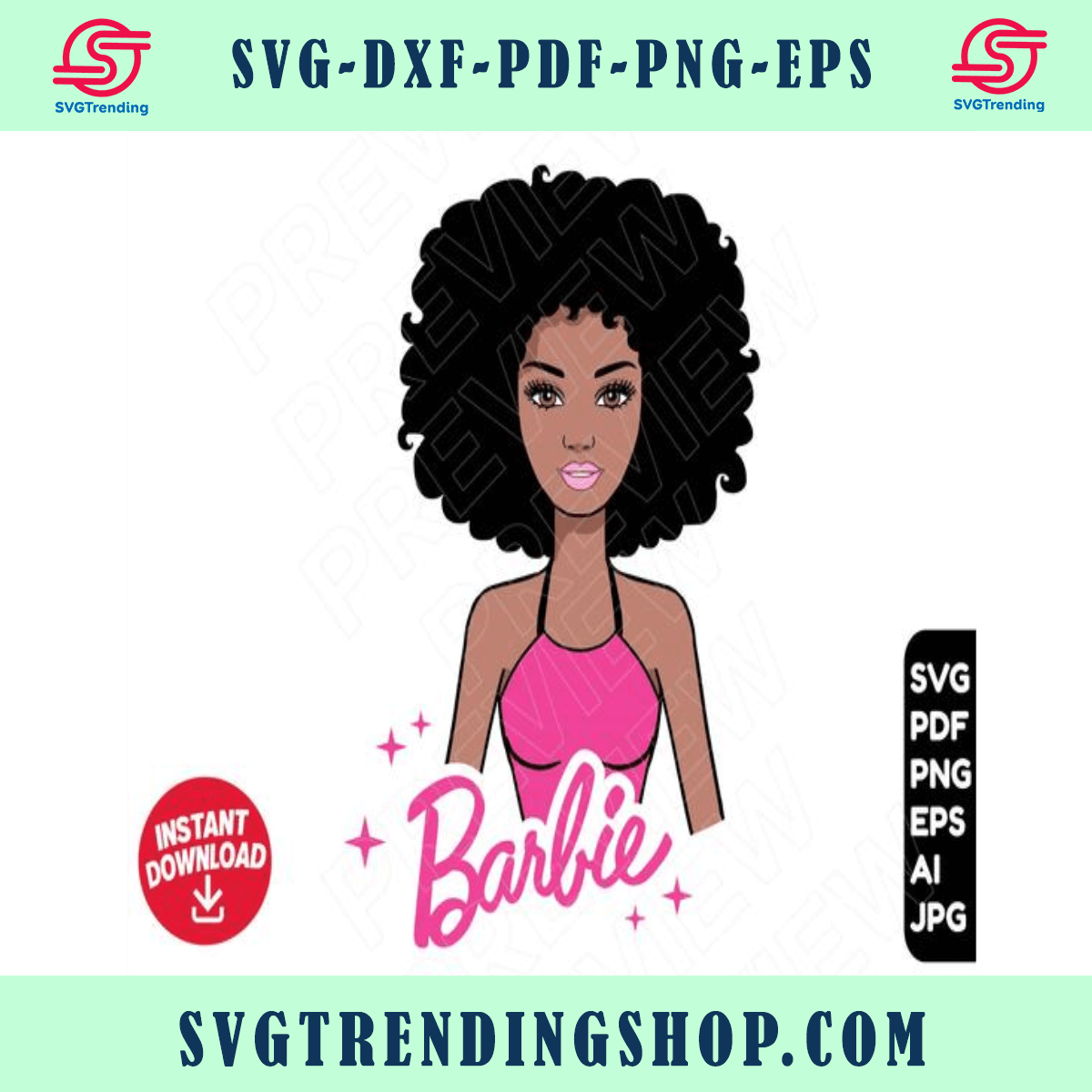 Barbie Afro Svg Cut File Clipart Barbie Doll Svg Png Etsy Images And Photos Finder