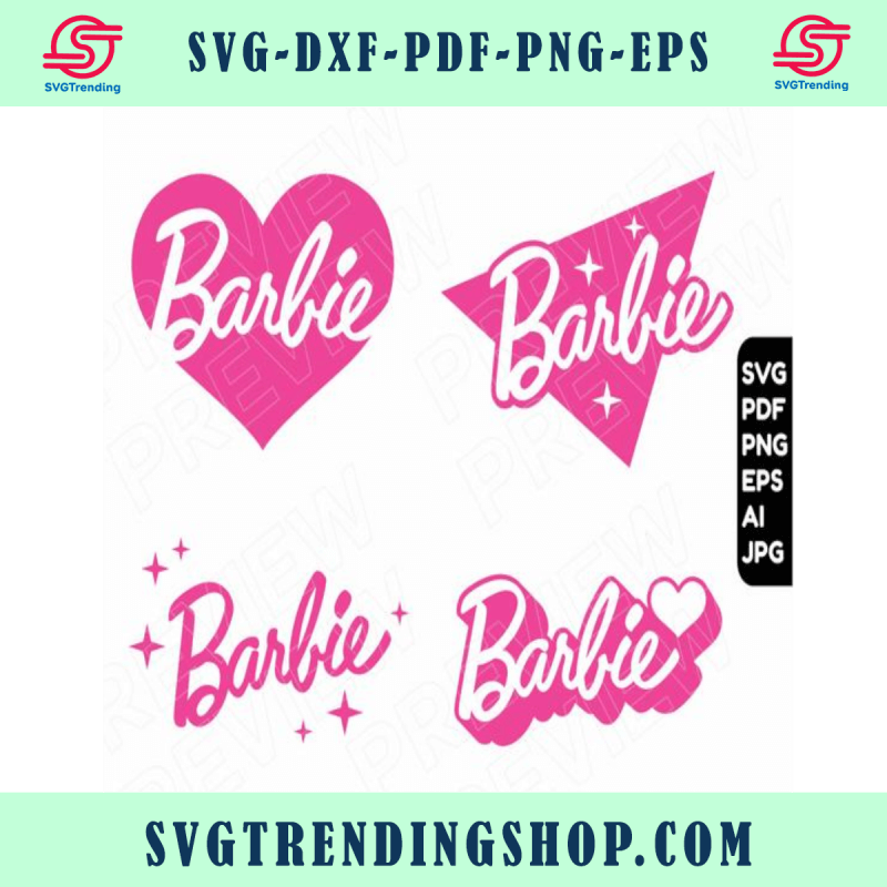Barbie Svg Barbie Doll Cut File Layered By Color Barbie Doll Svg Png