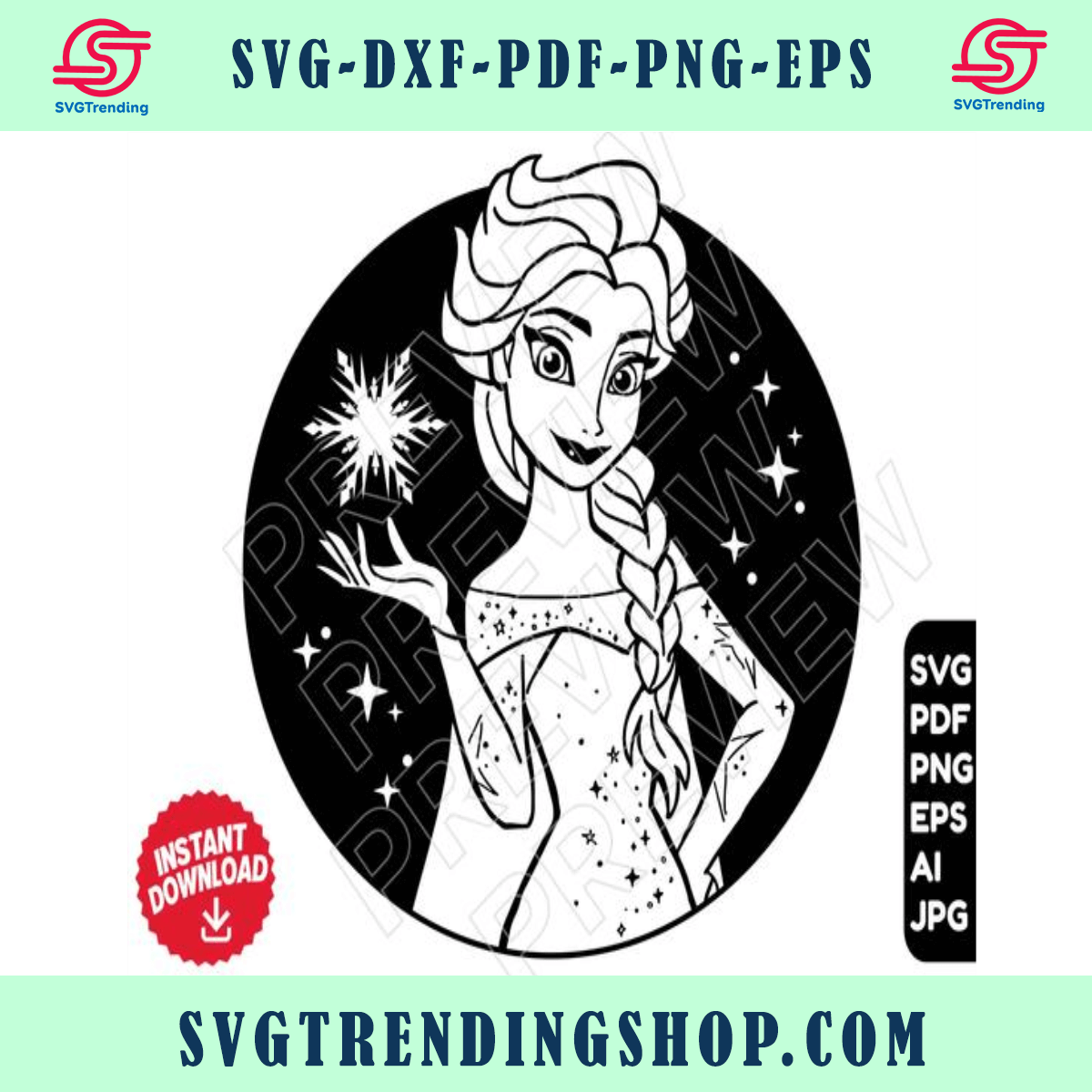 Elsa Frozen Svg Vector Cut File Clipart Disney Svg Frozen 2 Svg Png Digital Download5267516 6132