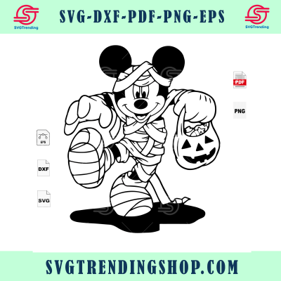 Mickey Mummy, Halloween Svg, Mickey Svg, Mummy Svg, Mickey Mummy