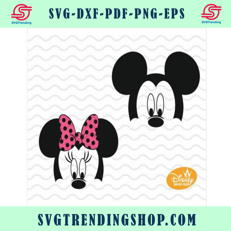 Mickey Minnie Mouse Svg Dxf Mickey Mouse Bow Svg Disney Printable Tshirt Transfer Instant 