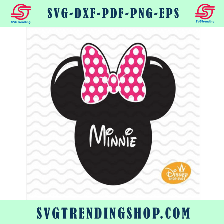 Minnie Mouse Svg Minnie Mouse Head Minnie Mouse Cut File Disney Digital