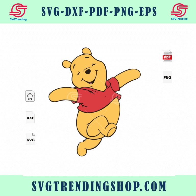 Pooh Bear And Friends In Reading Day, Trending Svg, Pooh Bear Cartoon ...