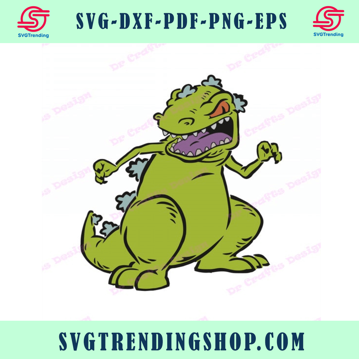 Reptar Rugrats Svg 1 Svg Dxf Cricut Silhouette Cut File Instant Download8274063 7333