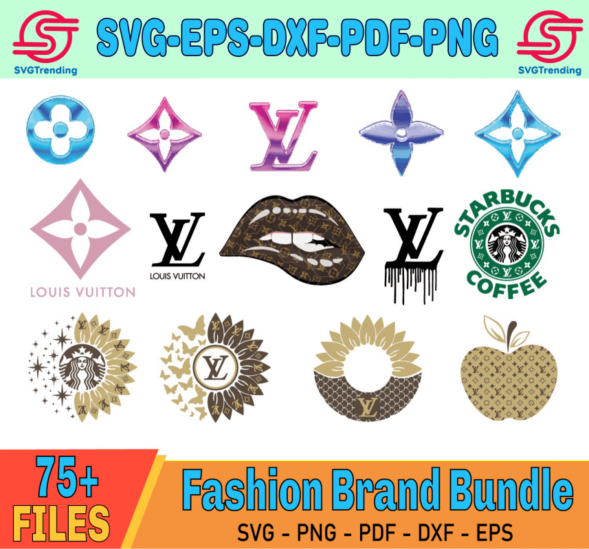 Louis Vuitton Logo Svg, Logo Svg, Louis Vuitton Svg, Lips Svg, Files ...