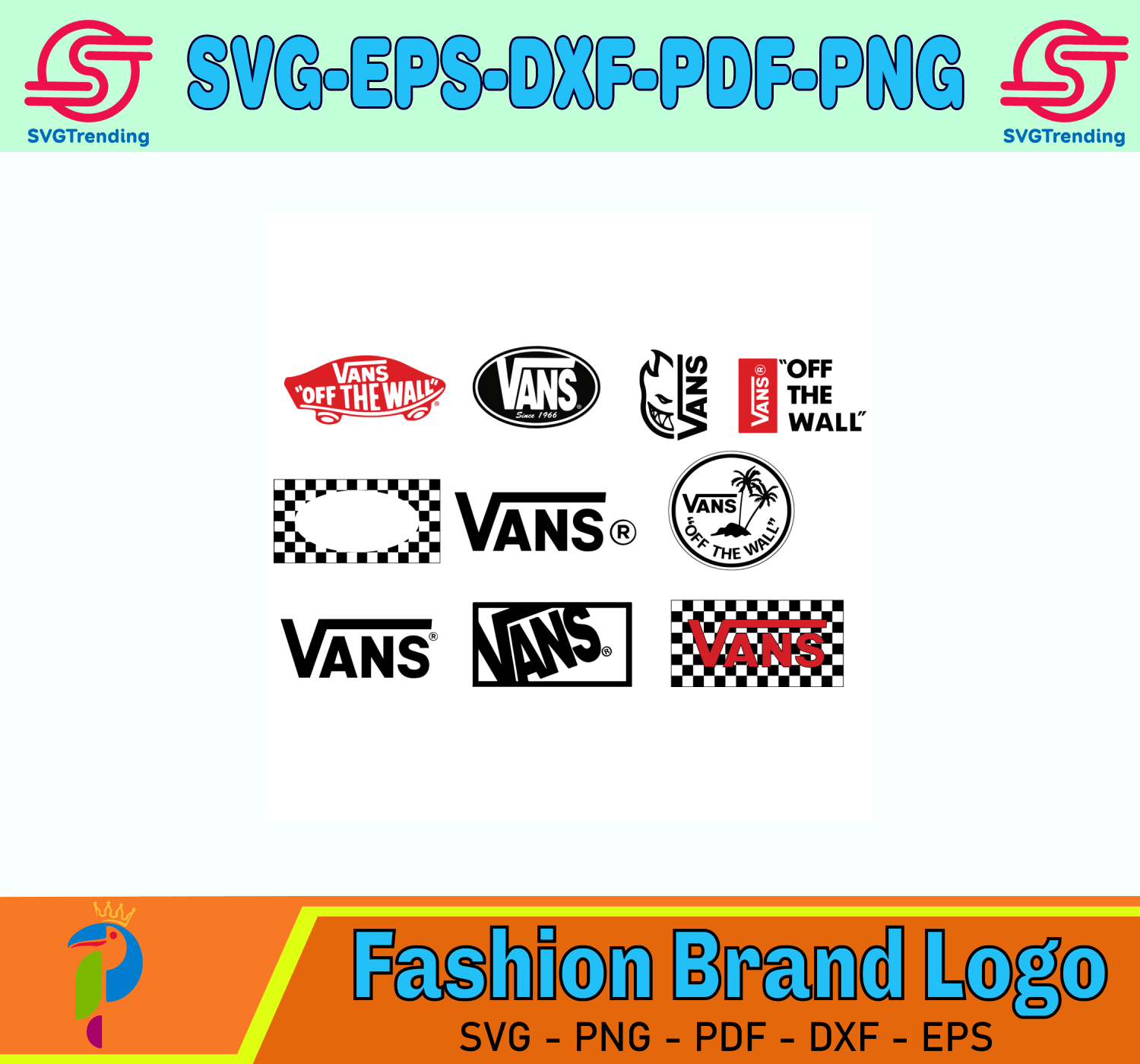 Vans Logo Bundle Svg, Logo Svg, Vans Svg, Caro Vans Svg, Vans Of The ...