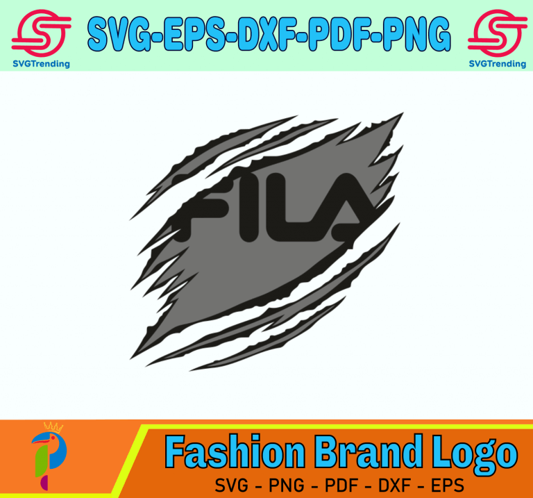 Ripped Fila Svg, Fashion Brand Svg, Fila Logo Svg, Brand Logo Svg ...