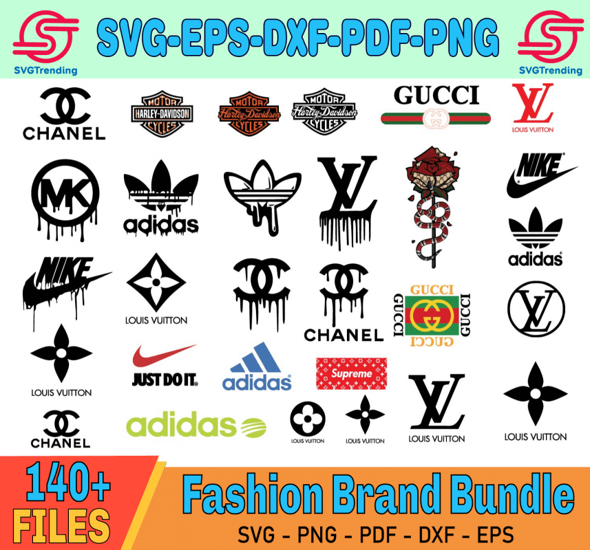 140+Brand Logo Svg, Logo Svg, Fashion Brand Svg, Beer Brand Svg, Sports ...
