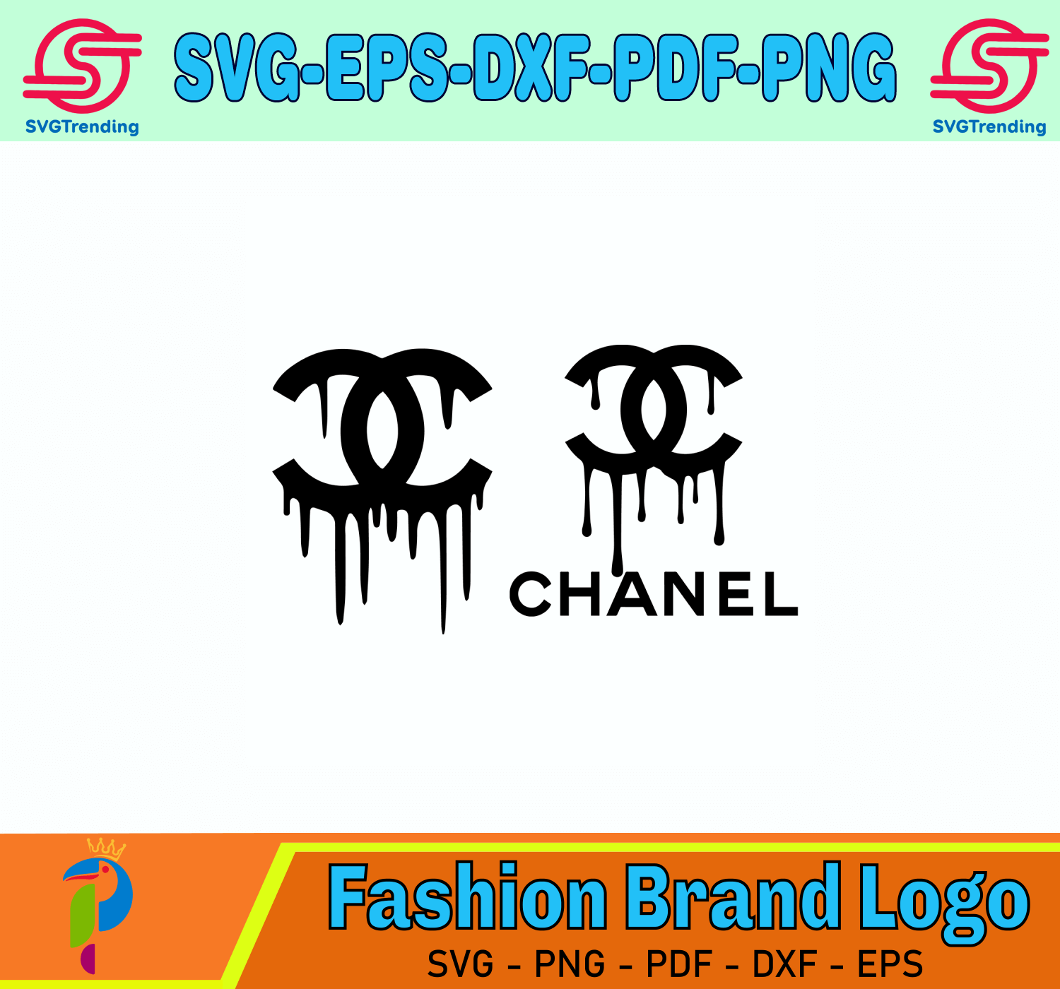 Chanel Dripping Logo Svg, Logo Svg, Chanel Svg, Chanel Dripping Svg ...
