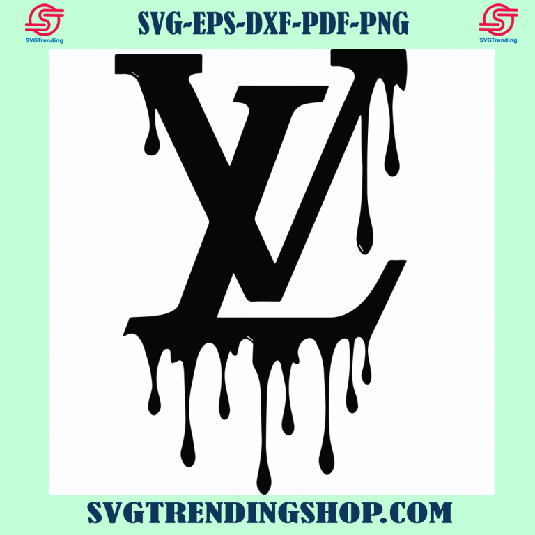 LV Black Logo Svg, Louis Vuitton Svg, LV Svg, - Svgtrendingshop